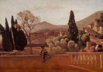 讓 巴蒂斯特 卡米耶 柯羅 Gardens of the Villa d'Este at Tivoli 讓 巴蒂斯特 卡米耶 柯羅 Gardens of the Villa d'Este at Tivoli